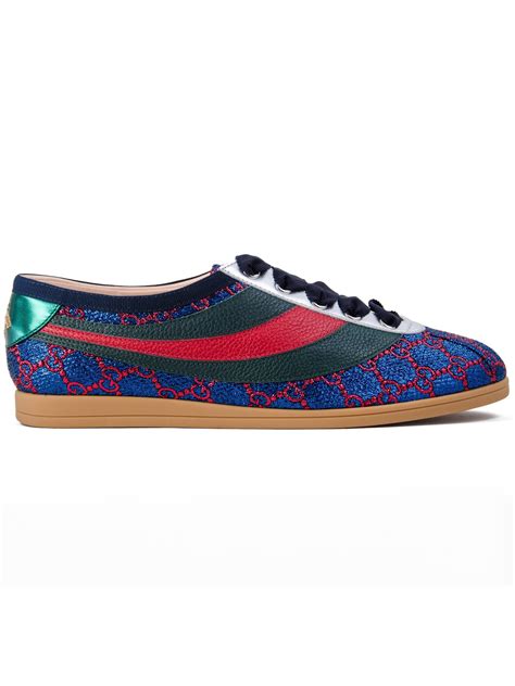 gucci falacer lurex gg sneaker with web|Buy Gucci Falacer Lurex GG 'Blue' .